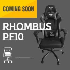 itek Gaming Chair RHOMBUS PF10 - PVC, Doppio Cuscino, Schienale Reclinabile, Nero Verde