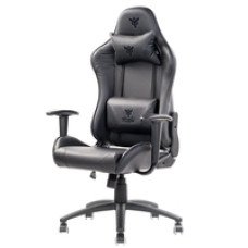 itek Gaming Chair PLAYCOM PM20 - PVC, Doppio Cuscino, Schienale Reclinabile, Nero Nero
