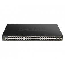 D-Link DGS-1250-52XMP switch di rete Gestito L3 Nessuno Supporto Power over Ethernet (PoE) Nero